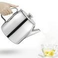 thumbnail image 2 of Stainless Steel Tea Pot Kitchen Decorative Teapot Tea Container Oil Pot for Loose Tea, 2 of 9