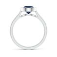 thumbnail image 2 of Angara Natural 1.6 Ct. Blue Sapphire Solitaire Ring in 14K White Gold for Women (Ring Size: 12), 2 of 9