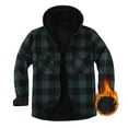thumbnail image 7 of WTOBBY Men's Flannel Button-Up Jacket, Plaid Fleece Lined with Chest Pockets, Warm Casual Stylish Layer for Daily, Work, and Weekend Activities,Green 3XL, 7 of 7