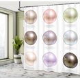 thumbnail image 5 of Ambesonne Pearls Shower Curtain, Pastel Colored Bridal, 69"Wx84"L, Multicolor, 5 of 5