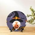 thumbnail image 6 of Honeii Halloween Gnomes Print Elegant Bone China Decorative Plate, Porcelain Plate,Art Crafts,Ceramic Ornaments for Home Office Wall Decor-7in, 6 of 6