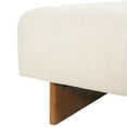 thumbnail image 4 of Christopher Knight Home 31.50" Square Tufted Ottoman Bench, Upholstered Linen Fabric, Beige, 4 of 10