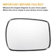 thumbnail image 3 of Reemplazo de vidrio del espejo retrovisor derecho 1 pieza, vidrio blanco calefaccionado con respaldo, adecuado para Honda Accord 11-13, 3 of 6