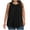 Black, variant on FAIWAD Tank Tops for Women Summer Plus Size Loose Pleated Crew Neck Sleeveless Shirts Oversized Casual Workout Tees, L--5X