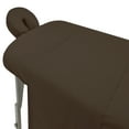 thumbnail image 3 of Spa Massage Table Poly Cotton Sheets 3 Pieces Full Set Resistant to Wrinkling, Chocolate, 3 of 7
