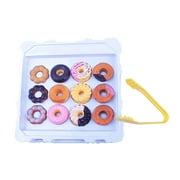 12pcs/Set Children Creative Cookies Stacking Game Toy Funny Doughnut Stacking Toy Chic Educational Toys Plastic Cookies Stacking Toy for Kids Babies Playing