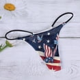 thumbnail image 2 of Aayomet sous-Vêtements pour Femmes Confort Taille Basse String Doux (Marine, L), 2 of 4