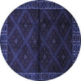 thumbnail image 1 of Ahgly Company Indoor Round Persian Blue Traditional Area Rugs, 4' Round, 1 of 4