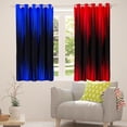 thumbnail image 5 of Erosebridal Abstract Ombre Curtains Blackout Blue Red Black Curtains & Drapes Bedroom,Gradient Geometry Striped Window Curtains,Geometric Stripes Window Treatments, 5 of 6