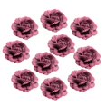 thumbnail image 1 of 10pcs 5cm Cabezas de Flor de Rosa de Gamuza Hechas a Mano para La Decoración Del Hogar de La Boda de Bricolaje Multicolor Rojo púrpura Soledad Cabeza de flor artificial, 1 of 10