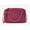 Dark Raspberry, variant on Women's Adult Two inside pockets leather East West Chain Crossbody Bag, Black/Large
