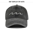 thumbnail image 5 of Tittly Baseball Cap Trucker Hat Mens And Womens Denim Retro Washed And Old Destroyed Cap Solid Color Baseball Cap Womens Baseball Caps Womens Baseball Caps Black One Size, 5 of 9