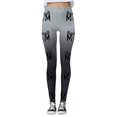thumbnail image 3 of MKLEKYY Leggings para mujer, leggings con estampado de rugby para mujer, leggings de ejercicio para fitness y levantamiento de pesas, pantalones de yoga, 3 of 4