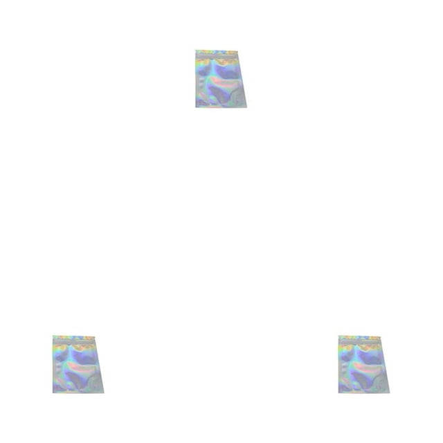Matsuzay 100 Uds bolsa de paquete de papel de aluminio soportes de polvo cosmético bolsas de paquete Ziplock con contenedor de envoltura de Type1 NO1
