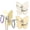 2PcsA, variant on Butterfly Rotating Self Adhesive Hooks, Butterfly Clasp Bathroom Corner Hook with 3-Hook 270° Swivel, No Drill Wall Mount Storage Hooks for Home Kitchen Hanging Keys Bags Hats Towels (A)