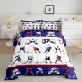 thumbnail image 2 of Homewish Boys Ice Hockey Print Full Size Comforter Sets 3-Piece,Sport Theme Bedding Comforter Set,Ball Gamer Lightweight Bedding Sets,Super Cozy Room Decor,Reversible, 2 of 8