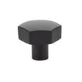 thumbnail image 1 of Emtek 86458US19 1.5 in. Mod Hex Cabinet Knob Flat, Black, 1 of 1