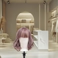 thumbnail image 1 of Voxware Mannequin Head Canvas Block Display Model with Desktop Mount Bracket for Wigs Styling Professional Durable Structure Lightweight Suitable for Home Salon Shop, 1 of 8
