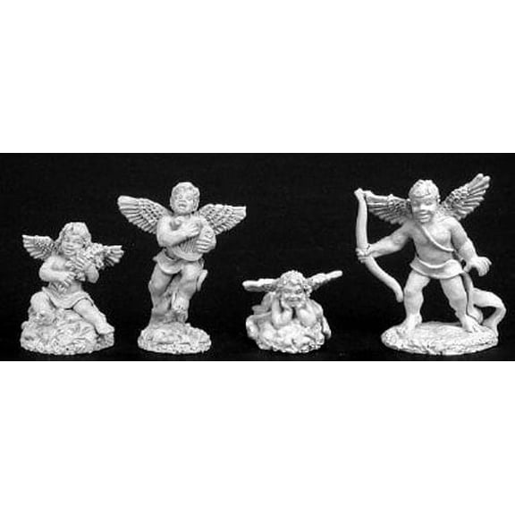 Reaper Miniatures Cupid and Cherubs (4 Pcs) #02787 Dark Heaven Unpainted Metal