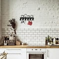thumbnail image 6 of 1pc Coffee Mug Holder Key Hooks Cast Iron Wall Hanger Coat Rack Wall Mounted Cup Shaped Decorative with 6 Hooks, 6 of 9
