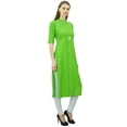 thumbnail image 3 of Phagun Kurti Col Mandarin pour Femmes Tunique Ethnique Indienne Kurta en Rayonne, 3 of 7