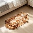 thumbnail image 6 of Adorable Cat Shaped Polyester Bath Rug Washable Absorbent Non Slip Floor Mat Cute Pet Lover Home Decor Gift,D, 6 of 6
