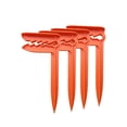 thumbnail image 2 of 4 estacas de playa para exteriores, anclas para toallas, soportes para mantas de picnic, resistentes al viento, con clips para sujetar toallas en naranja, 2 of 8
