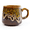 yellow, variant on 12oz Handmade Ceramic Coffee Mug, Cool Unique Mugs, Great Gift for Men Women, Microwave & Dishwasher Safe ,For Tea, Coffee, and Milk Home Office (Red)