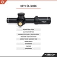 thumbnail image 6 of Athlon Optics Helos BTR Rifle Scope 1-4.5x 24mm Illuminated ATSR3 MOA Reticle Matte Black, 6 of 6