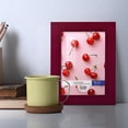 thumbnail image 2 of Woodgrain 3.5 in. x 5 in. Cherry Red Picture Frame Set (Set of 4), 2 of 6