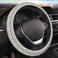 thumbnail image 4 of Uemuo Anchors and Ropes Printed Car Elastic Steering Wheel Cover - Universal Car Accessory for Diverse Cars Anti-Slip, and Comfortable- 15", 4 of 8