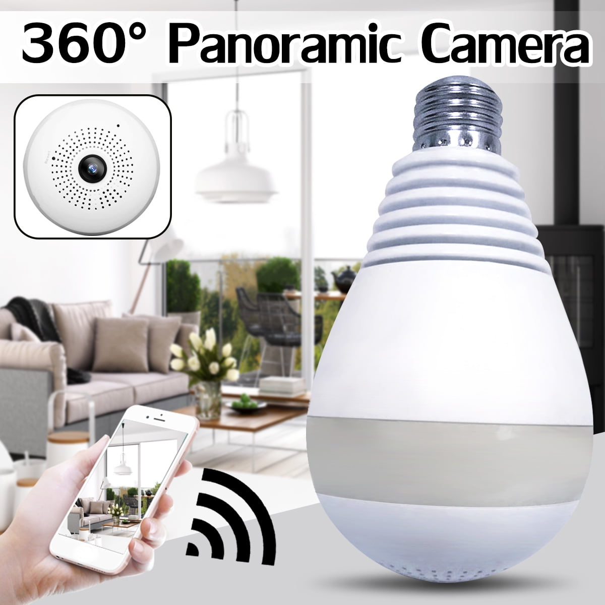 Wireless HD1080P 360 degree Panoramic wifi Camera Mini Security IP