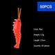 thumbnail image 5 of Señuelo de pesca de agua salada 50 Uds. señuelo suave luminoso portátil regalos de camarones para hombres, 5 of 9