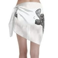 thumbnail image 2 of Kll Family Of Sea Turtles Print Women'S Sarong Coverups Short Bathing Suit Wrap Skirt Beach Wrap Swimsuit Cover Ups, 2 of 7