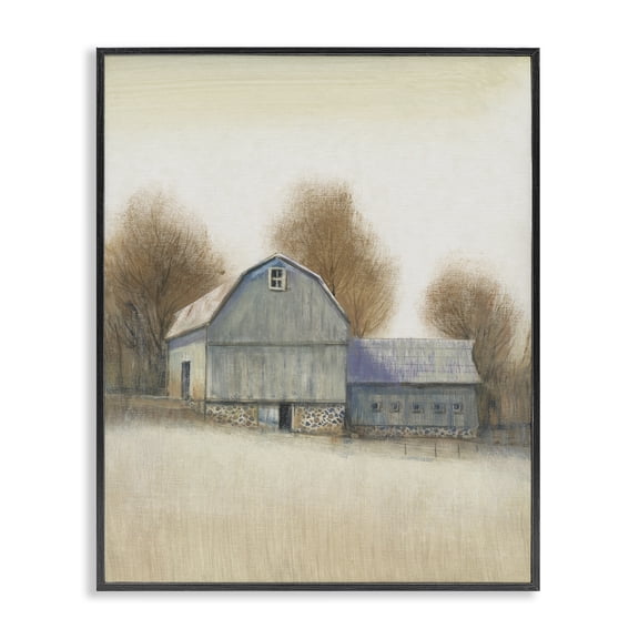 Stupell Industries Farmhouse Vintage Barn Autumn Tones Black Framed Giclee Art, 11 x 14, by Tim O'Toole
