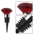 thumbnail image 3 of Decorative Crystal Wine and Beverage Bottle Stopper for Wine,Made of Zinc Alloy and Glass,Reusable Plug, 3 of 5