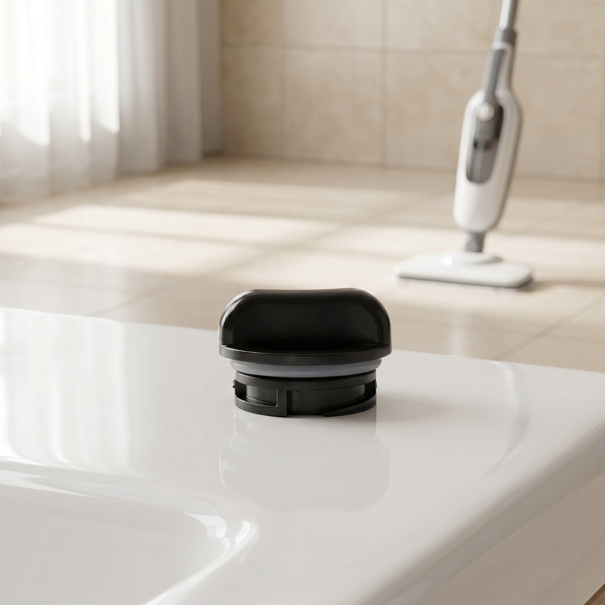 OULII Heat-Resistant Steam Mop Tank Cap, Black Plastic – picture 5