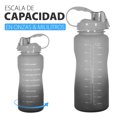 thumbnail image 2 of Botella de agua Onof  BAP-2.2L 2.2 Litros Termo de agua Gris con Marcador de Tiempo, 2 of 6