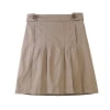 thumbnail image 4 of Bienzoe Girl's Cotton Stretch Elastic School Uniform Pleated Skirt 2XL Khaki, 4 of 11
