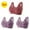 Wine, variant on Itsame 3PC Bras for Women's Full Support Everyday Sports Bra Set Comfortable Breathable Wireless Comfort Bralette Set Wine Size L