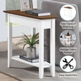thumbnail image 2 of Convenience Concepts American Heritage Table d'Appoint à Coin, Fini Bois Blanc, 2 of 9