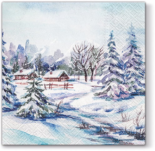 TWO Individual Paper LUNCHEON Decoupage Napkins RED FOX WINTER SNOW Details about    1826