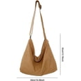 thumbnail image 6 of Kukuzhu Messenger Bag Crossbody Bag for Women Men Canvas Hobo Bag with Pockets Vintage Shoulder Bag Aesthetic, 6 of 6