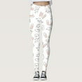 thumbnail image 2 of MIASHUI Leggings Imprimés de Festival de la Résurrection de Pâques Personnalisés pour Femmes pour Course et Entraînement Blanc,TTG, 2 of 5