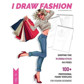 Fashion Sketchbook for Girls: Sketchbook for people ranging from