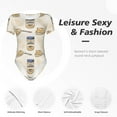 thumbnail image 4 of Hirioo Peanuts for Women's Round Neck Short-sleeved Onesie Basic Bodysuits-XX-Large, 4 of 7