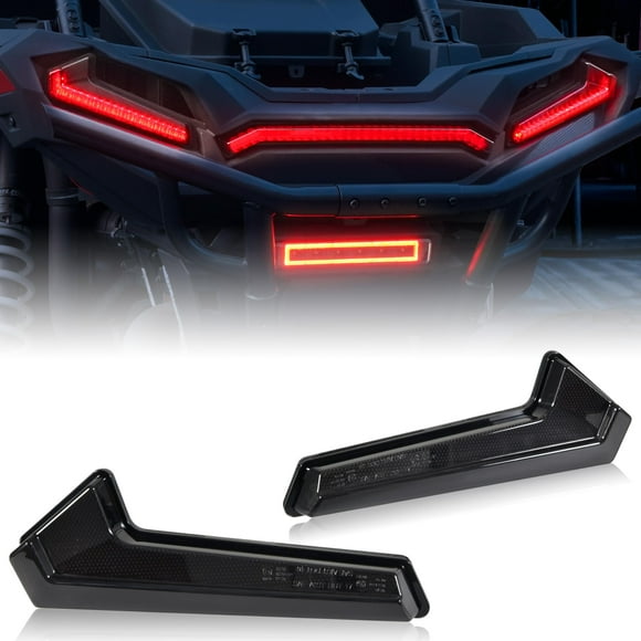 SAUTVS UTV Ensemble de Feux Arrière pour Polaris RZR XP 1000/Turbo/Sportsman, Feux Arrière à LED Noir Fumé pour Polaris RZR XP 1000 RZR XP Turbo Sportsman 570 850 1000 2018-2023 Accessoires (2 Pcs)