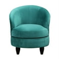thumbnail image 4 of Sophia Swivel Accent Chair in Green Velvet, 4 of 8