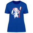 thumbnail image 1 of Adorable Hare With Toothbrush Tee Women's -Image by Shutterstock, 1 of 1