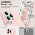 thumbnail image 3 of for iPhone 16 Pro Max Case, Liquid Silicone Case with Camera Protection Soft Gel Rubber Cover with Microfiber Lining Shockproof Protective Phone Case for iPhone 16 Pro Max 6.9", Light Brown, 3 of 5